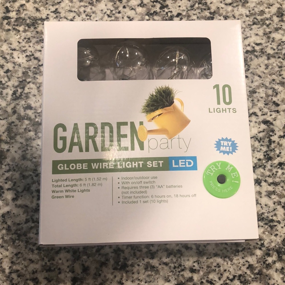 Garden led lights set.